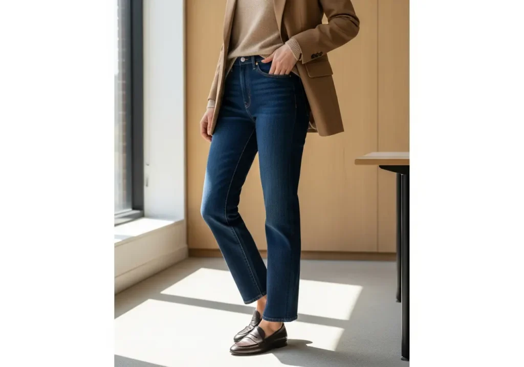 High Rise Straight Leg Jeans Offer Timeless Appeal