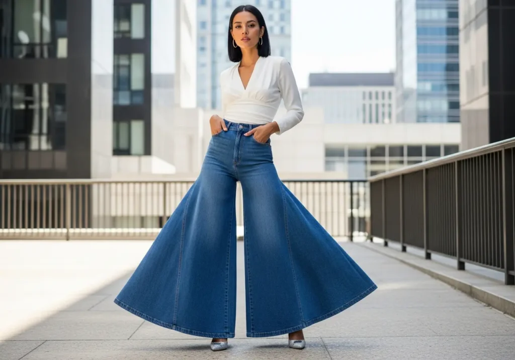 Wide Leg Jeans Dominate the Scene