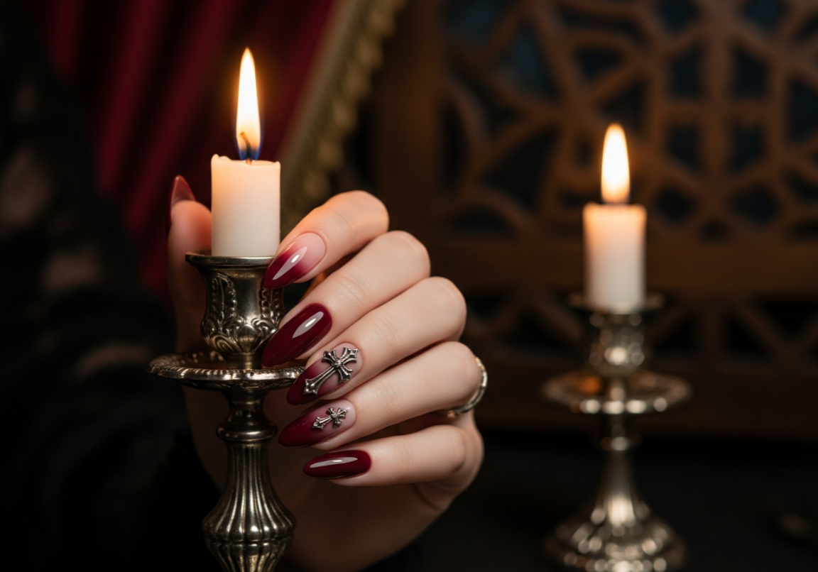 Vampire-Inspired Elegance
Bold Gothic Nail Looks