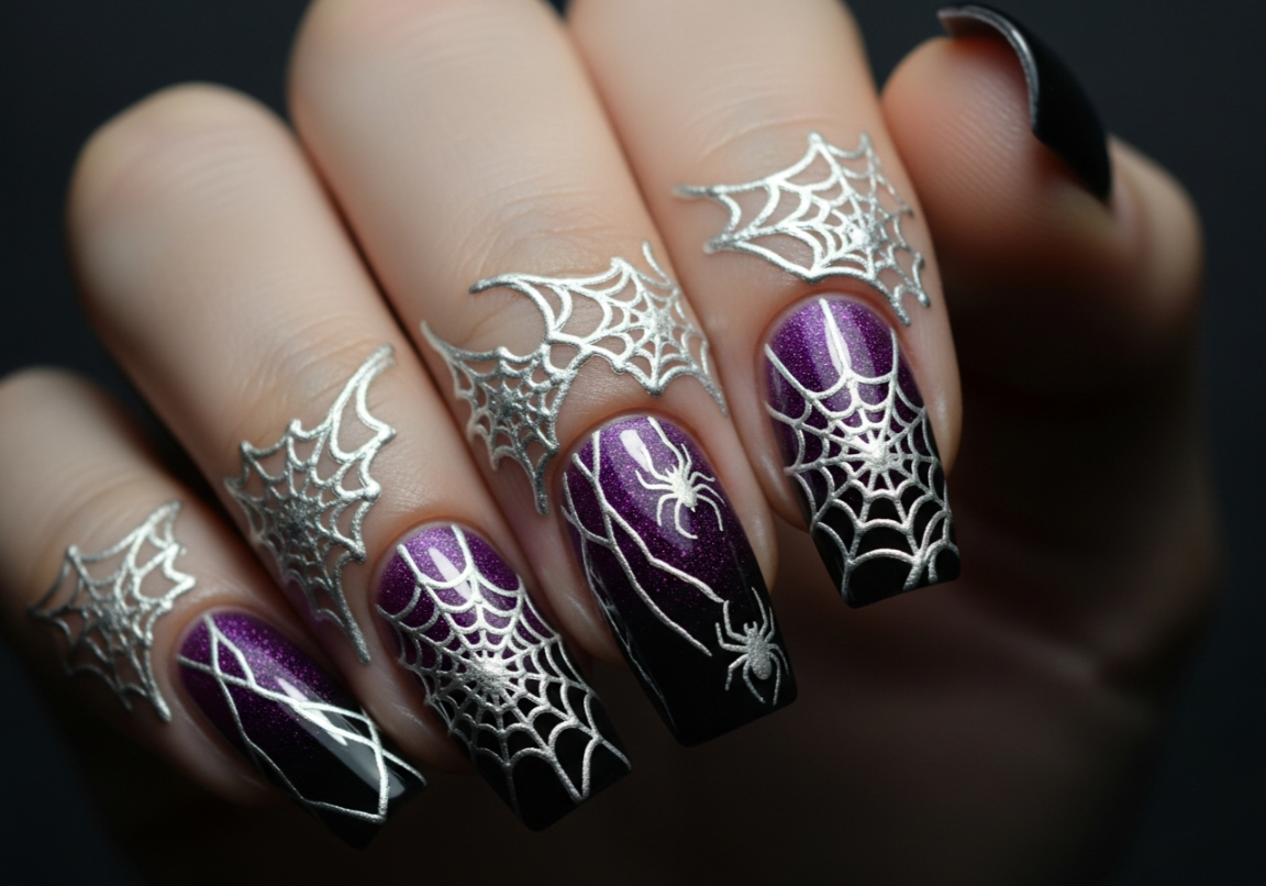 Spiderweb Mystique
Bold Gothic Nail Looks