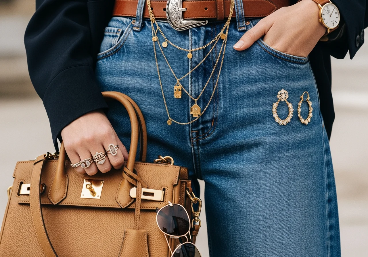 Accessorizing Wide Leg Jean Outfits