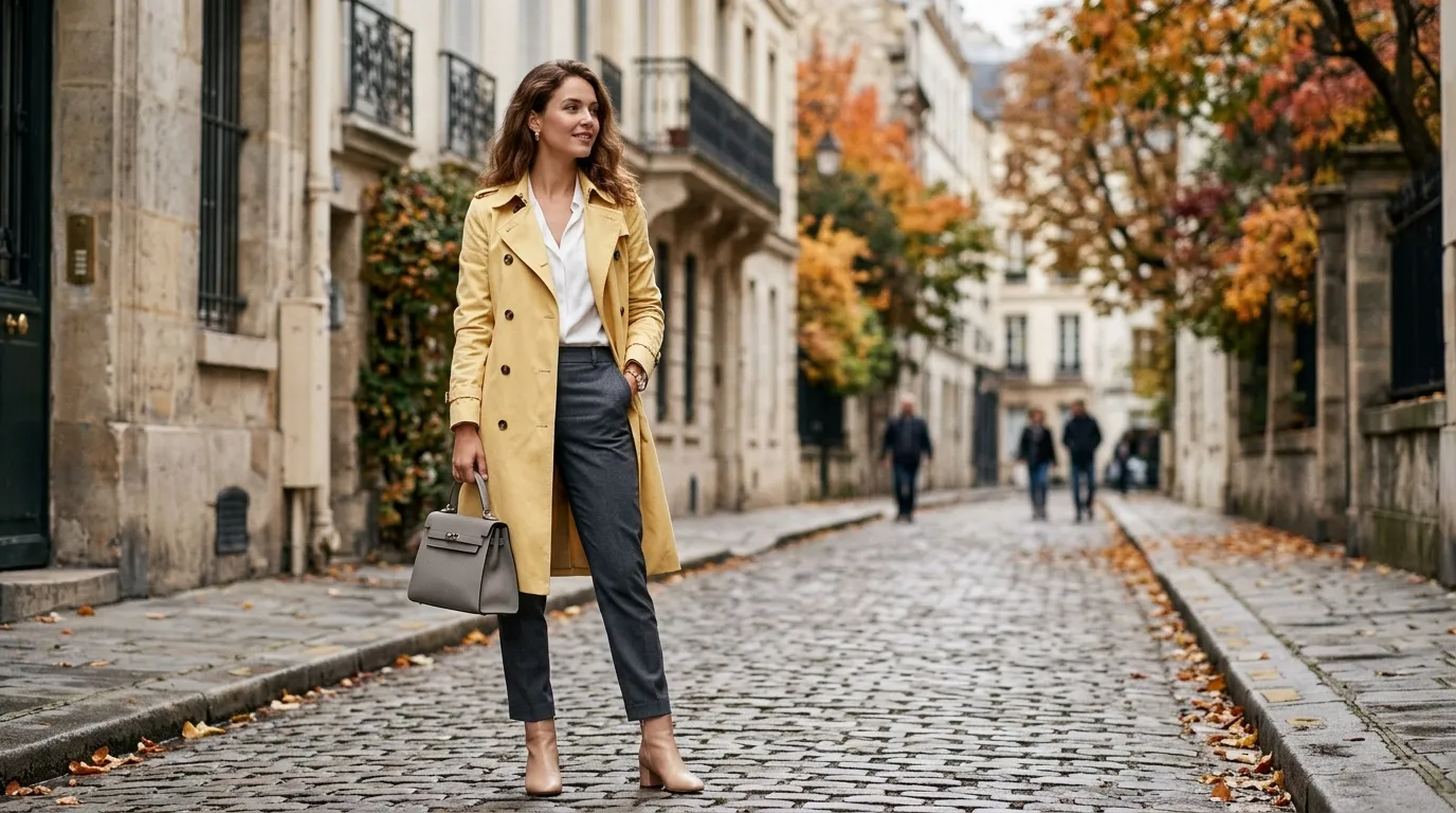 Butter Yellow Outerwear for Transitional Seasons