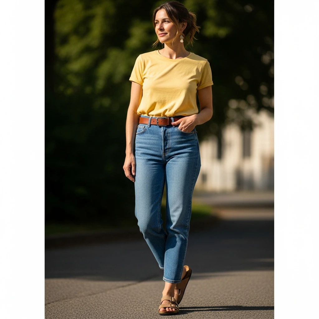 Butter-Yellow-and-Denim-Combination