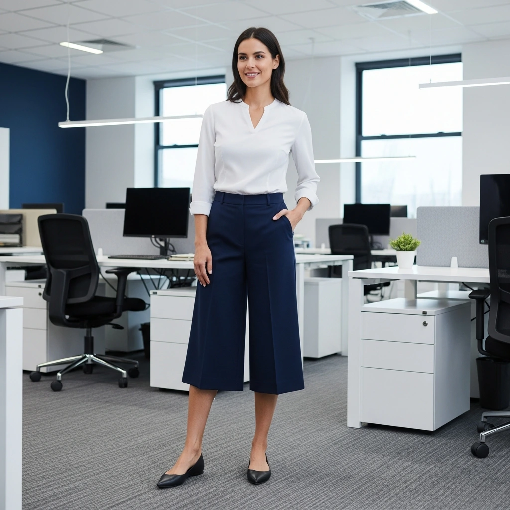 Culottes-with-Tailored-Blouse