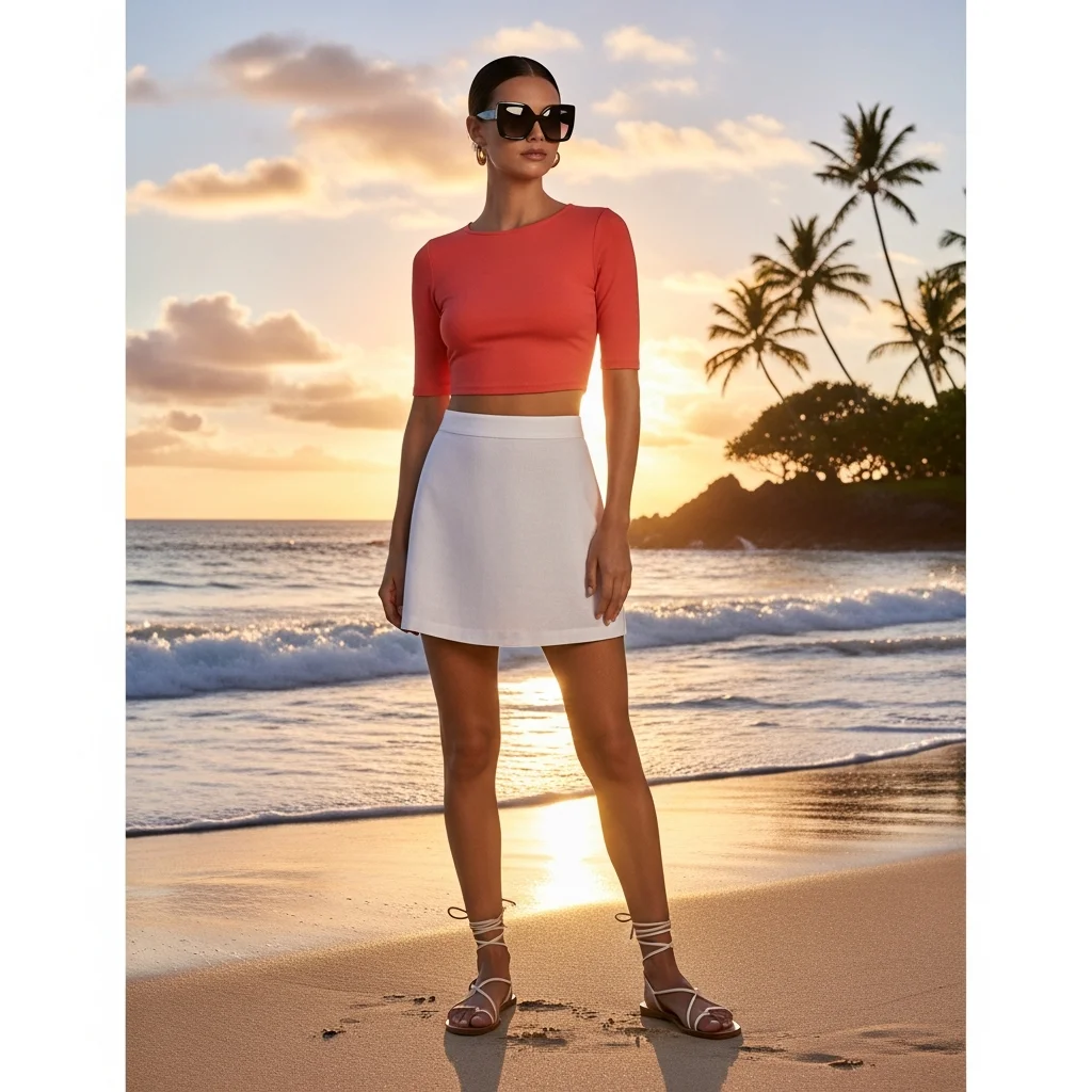 Fitted-Crop-Top-For-Summer-Heat