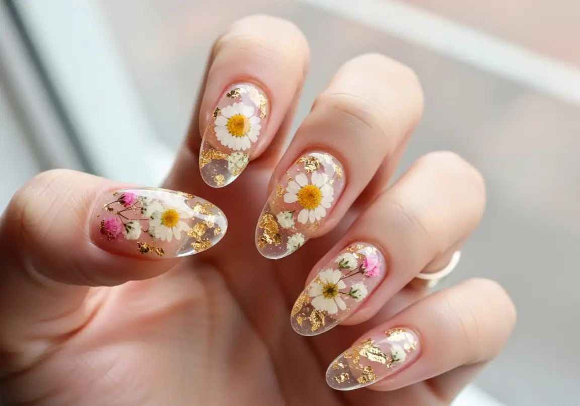 Jelly Nails with Inclusions Viral Gel Nail Ideas