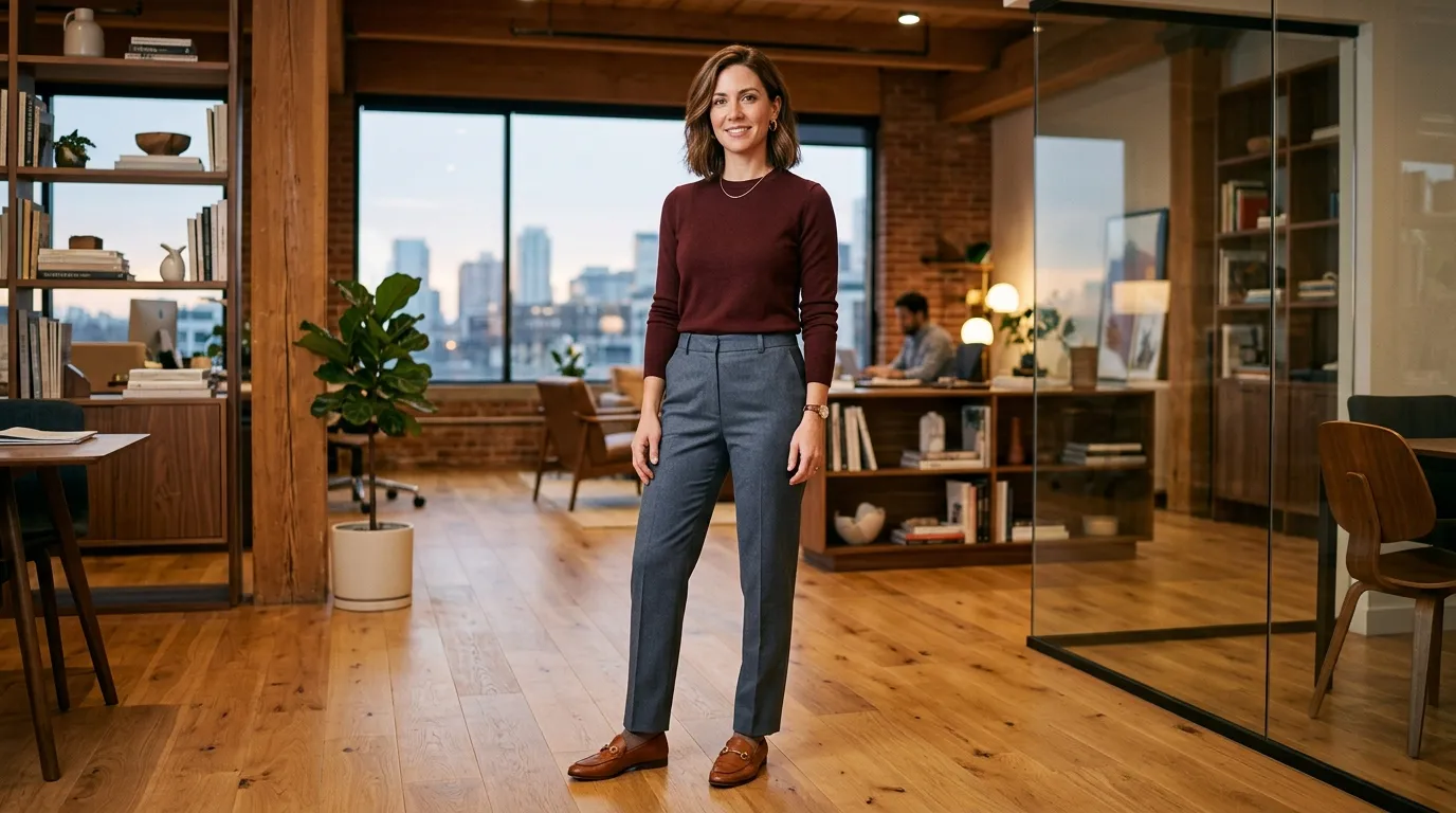 Sophisticated Knitwear Ensemble