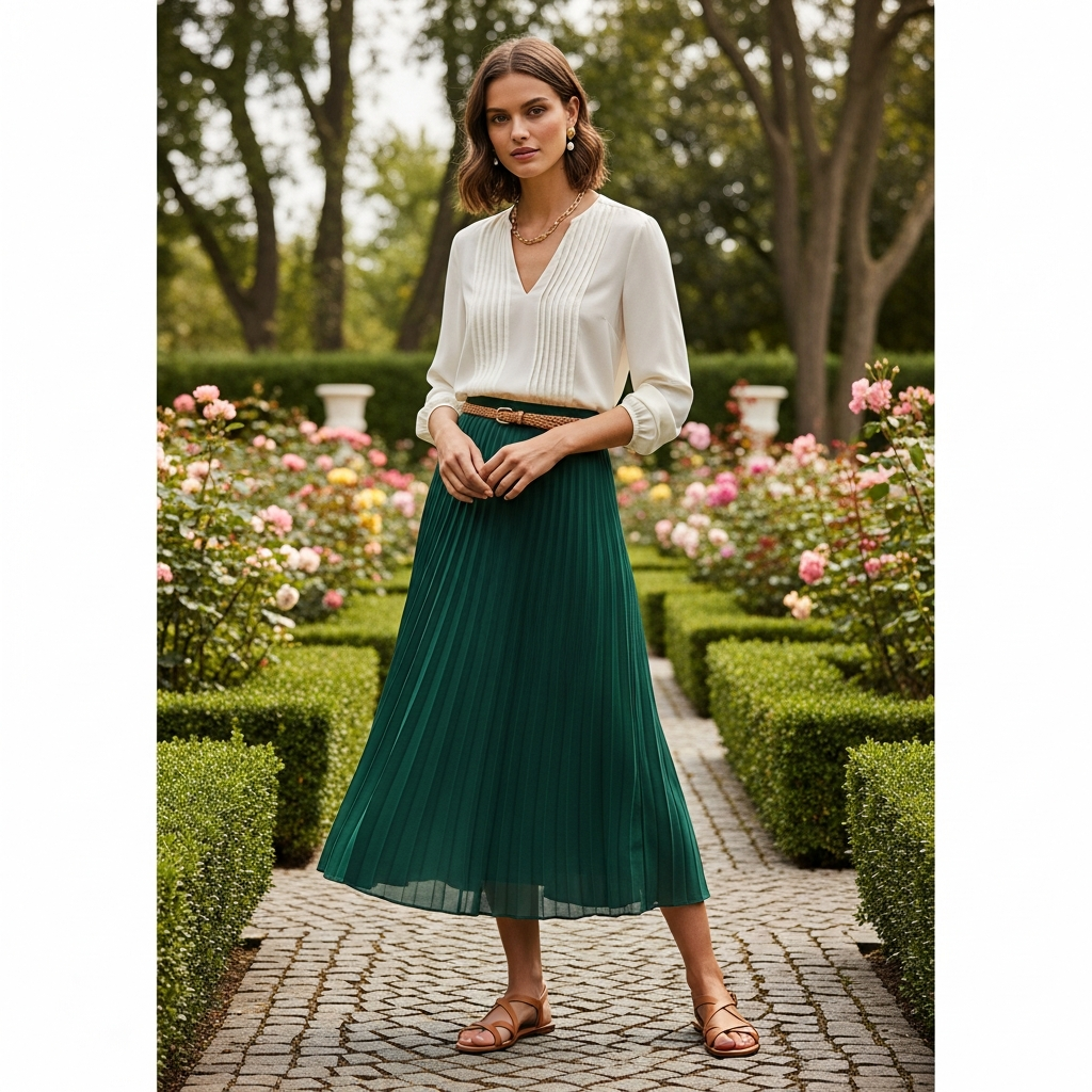 Sophisticated-Midi-Skirt-Combination