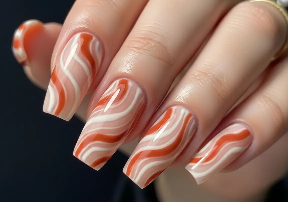 Swirl and Marble Designs Viral Gel Nail Ideas