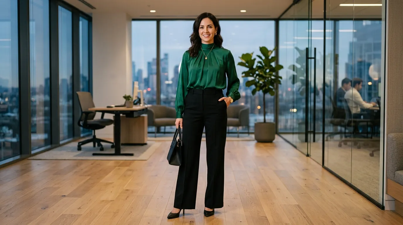 Tailored Trousers with Statement Top