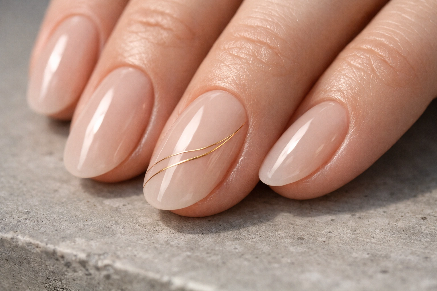 10. Abstract Line Art
Oval Nails Modern Ideas