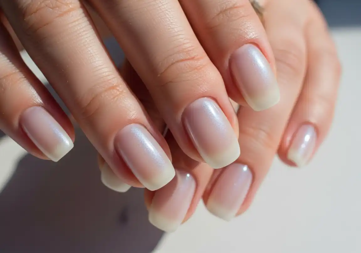 14 Sheer White Chrome Chrome Nails Ideas
