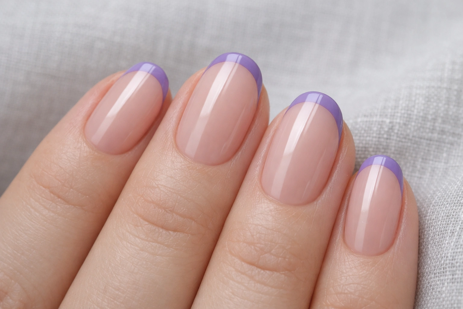 8. Micro French Tips in Unexpected Colors
Oval Nails Modern Ideas