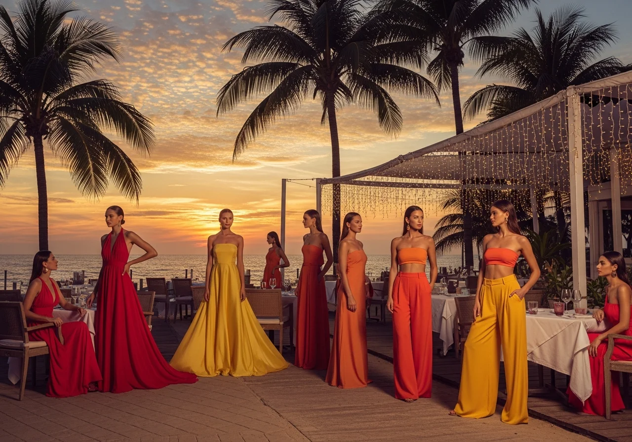 Elegant Evening Attire for Dinner and Nightlife