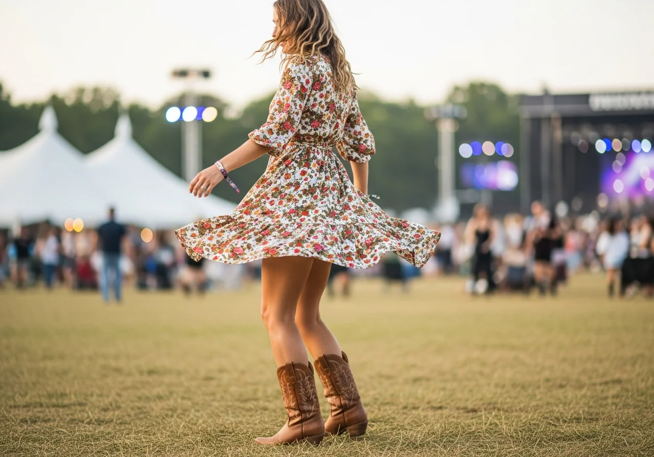 Flirty Dresses and Western Boots