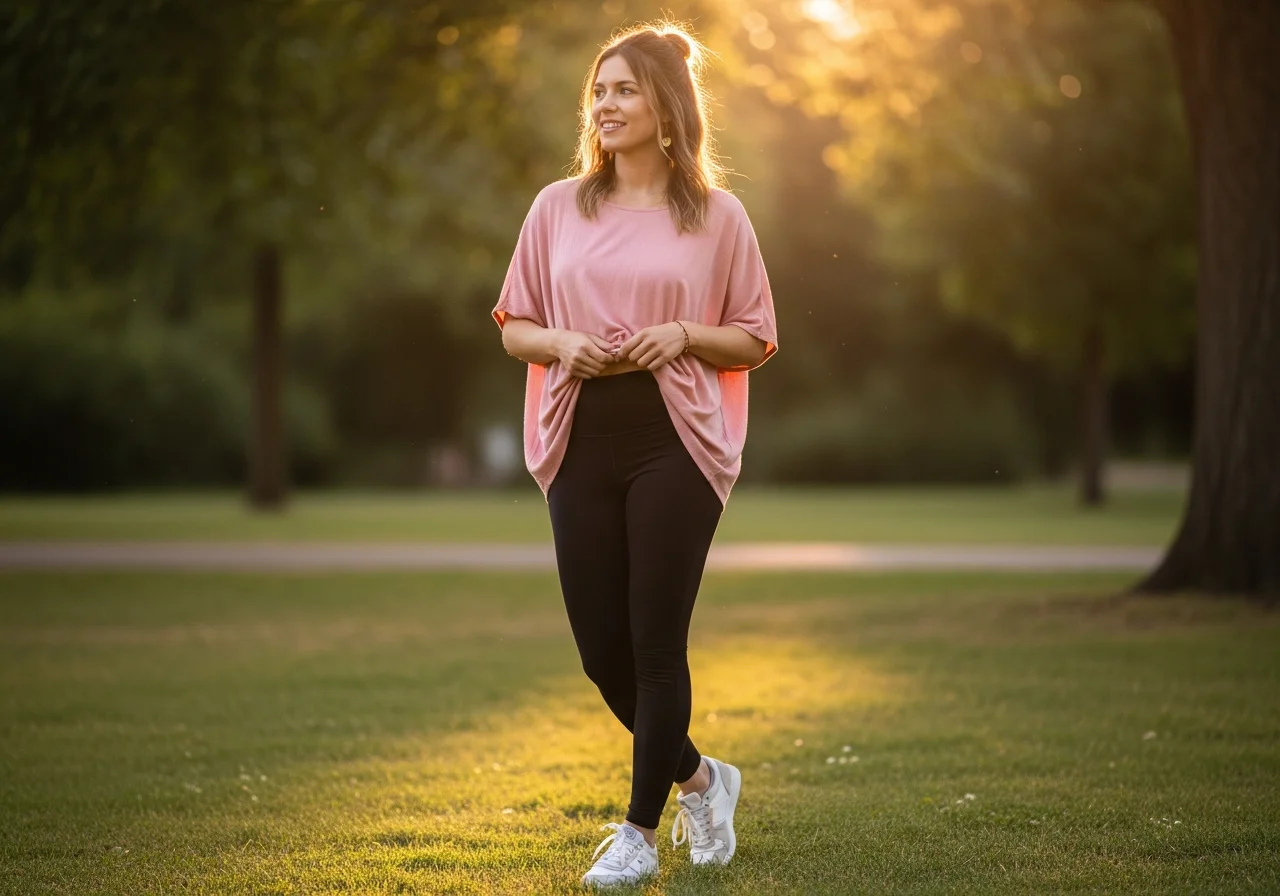 Flowy Top with Leggings