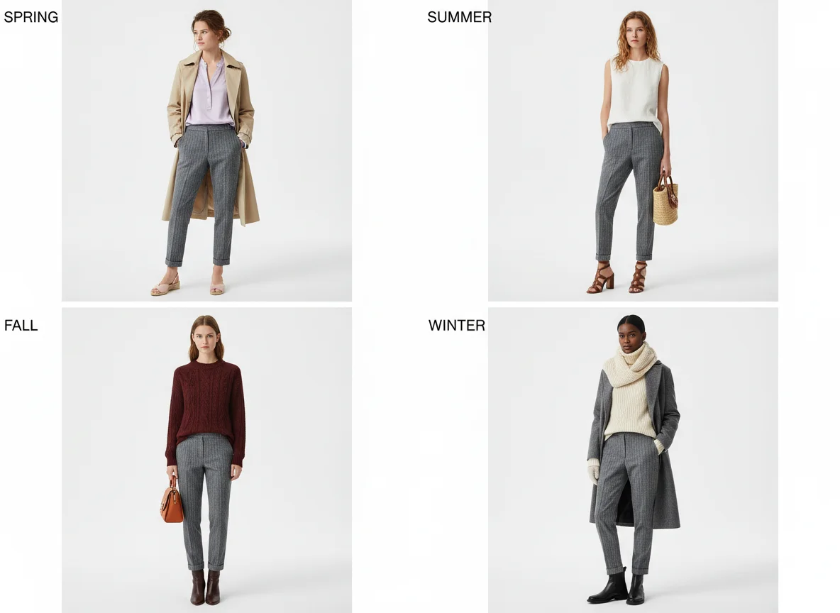 Seasonal Adaptations: Year-Round Pinstripe Styling