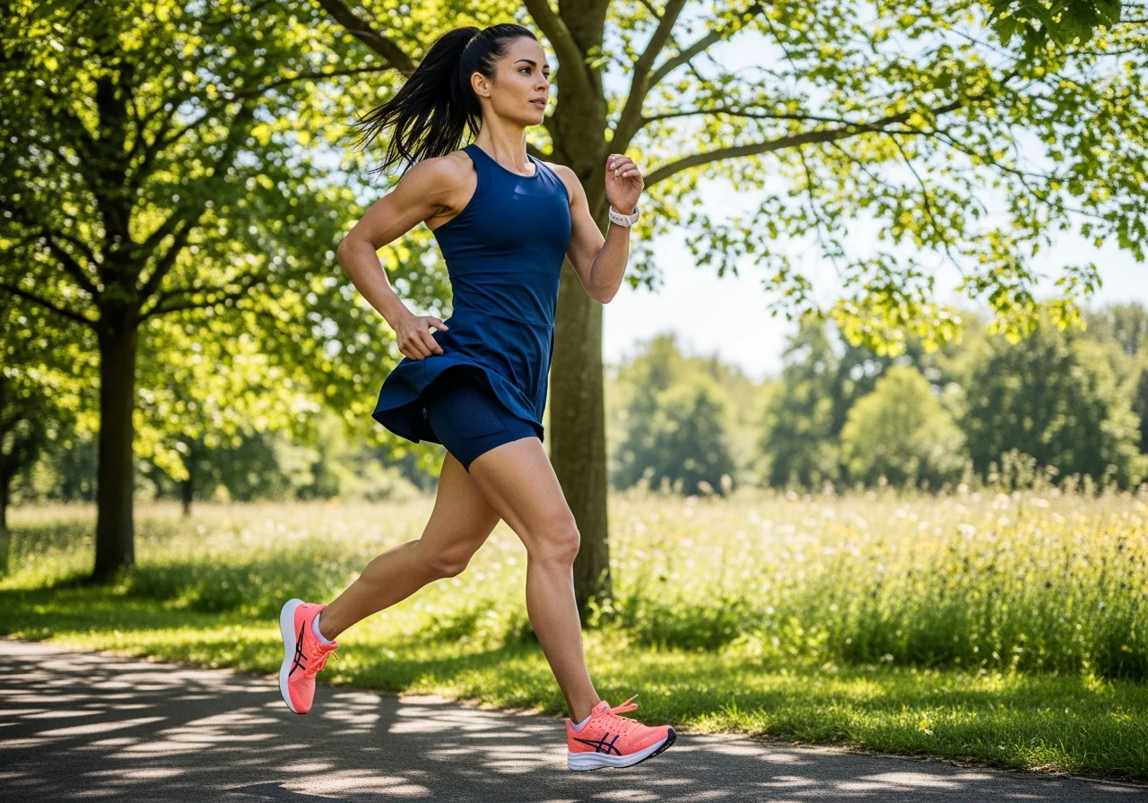 Sporty Dress with Built-In Shorts