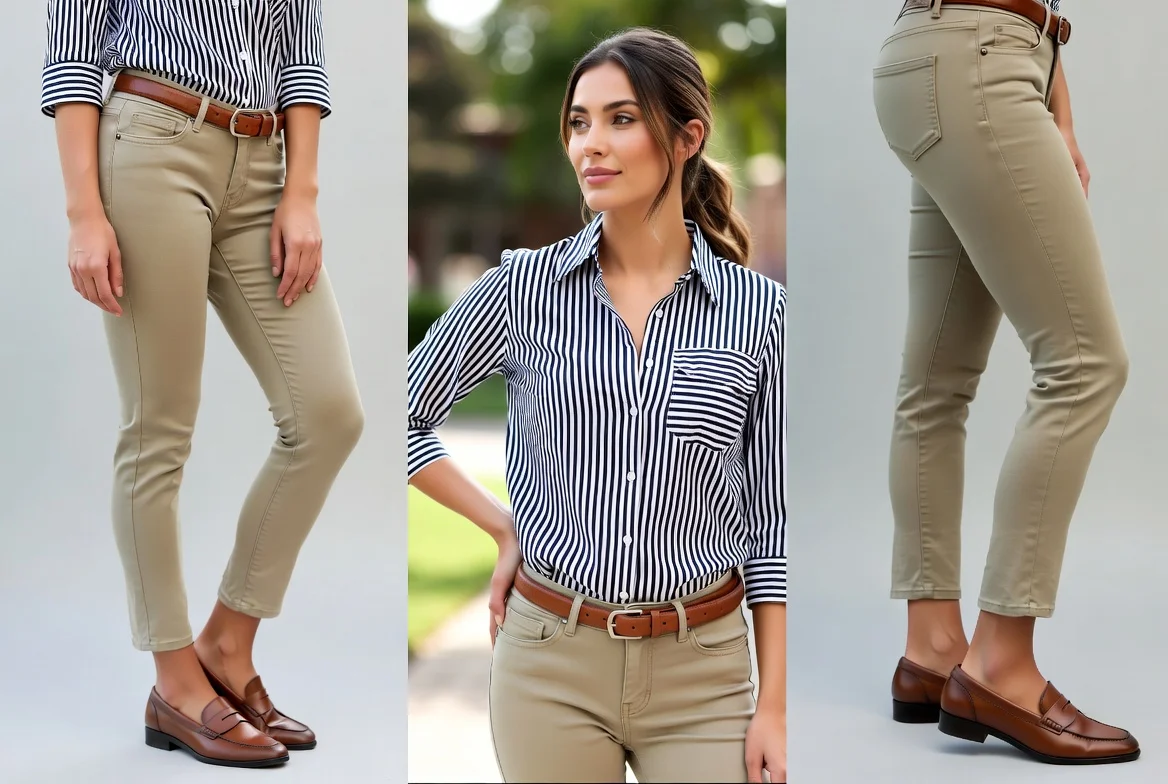 Striped Button-Down Shirt Sophistication