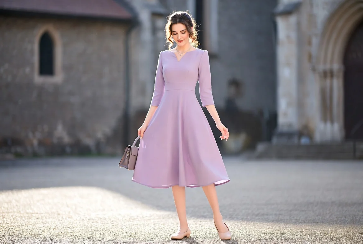 1. The Classic Pastel Midi Dress