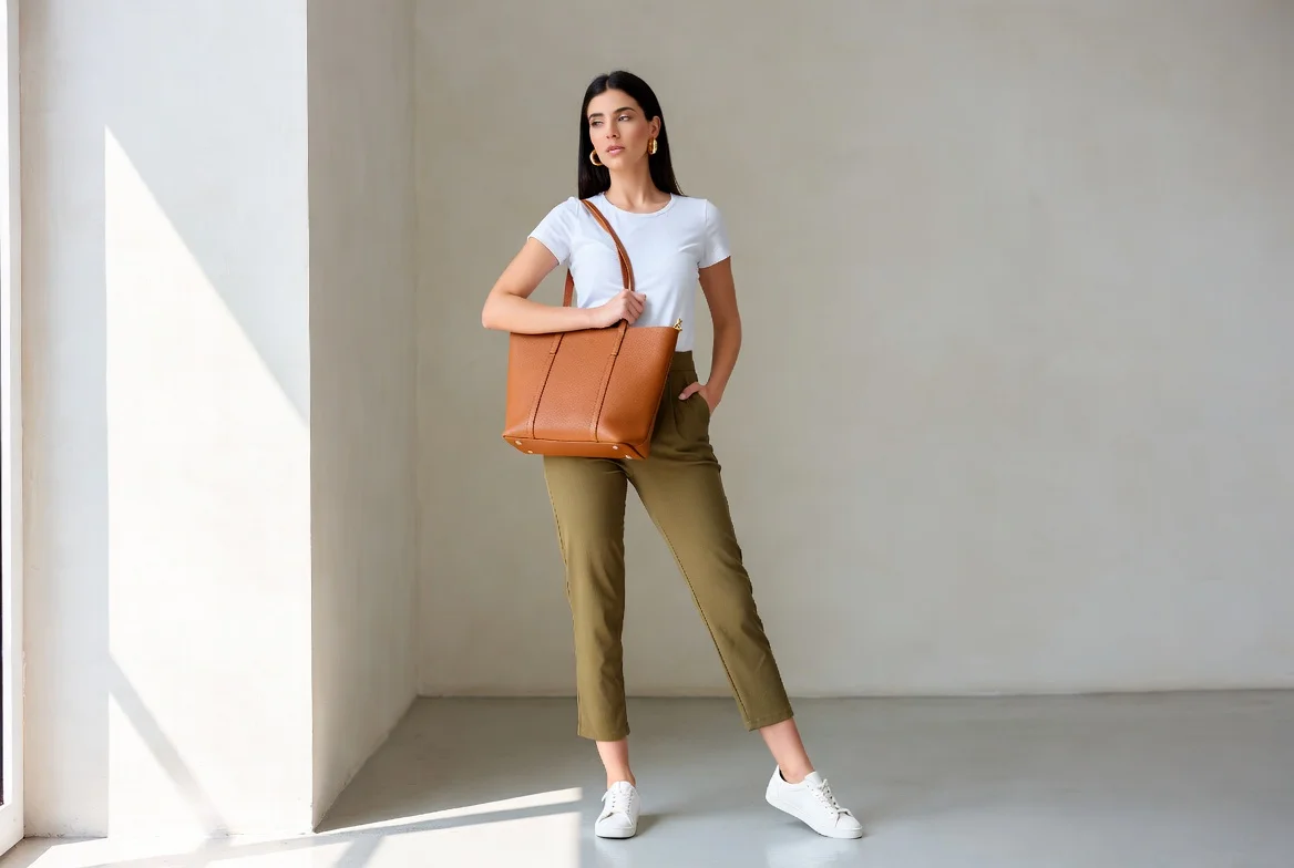 The Classic White Tee and Sneakers Combination