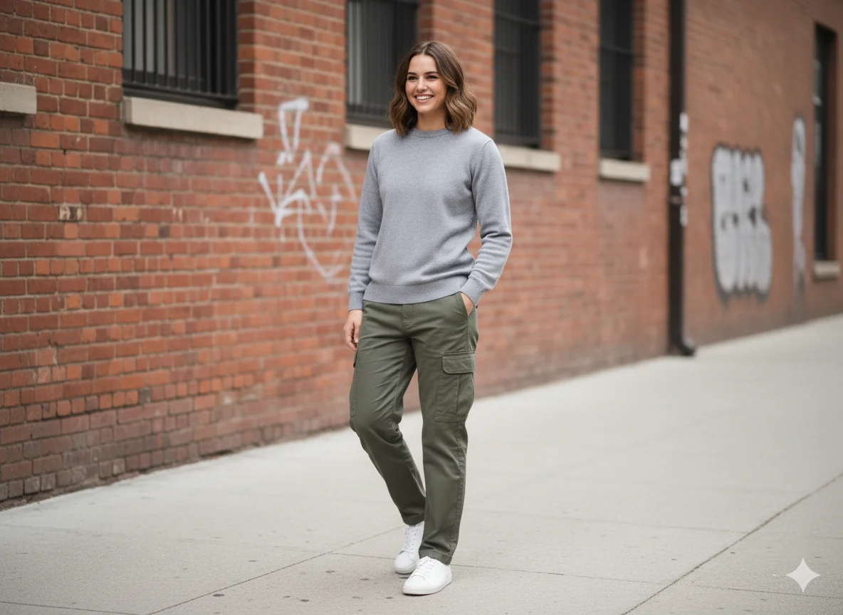 Army green cargo pants