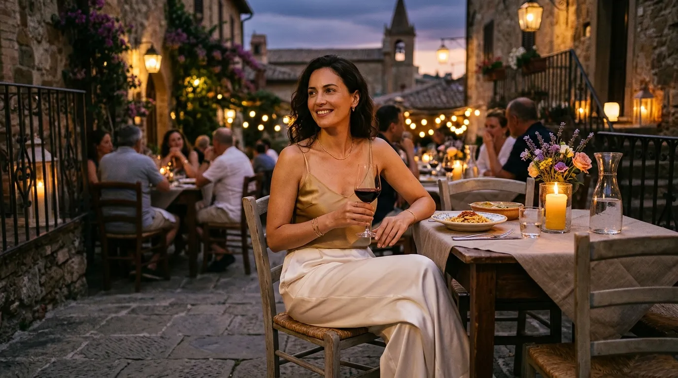 Flowy Palazzo Pants with a Fitted Camisole