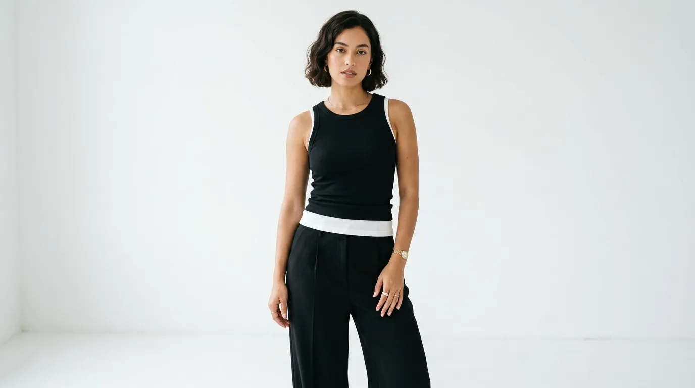 Layered Black Tank Top Trend