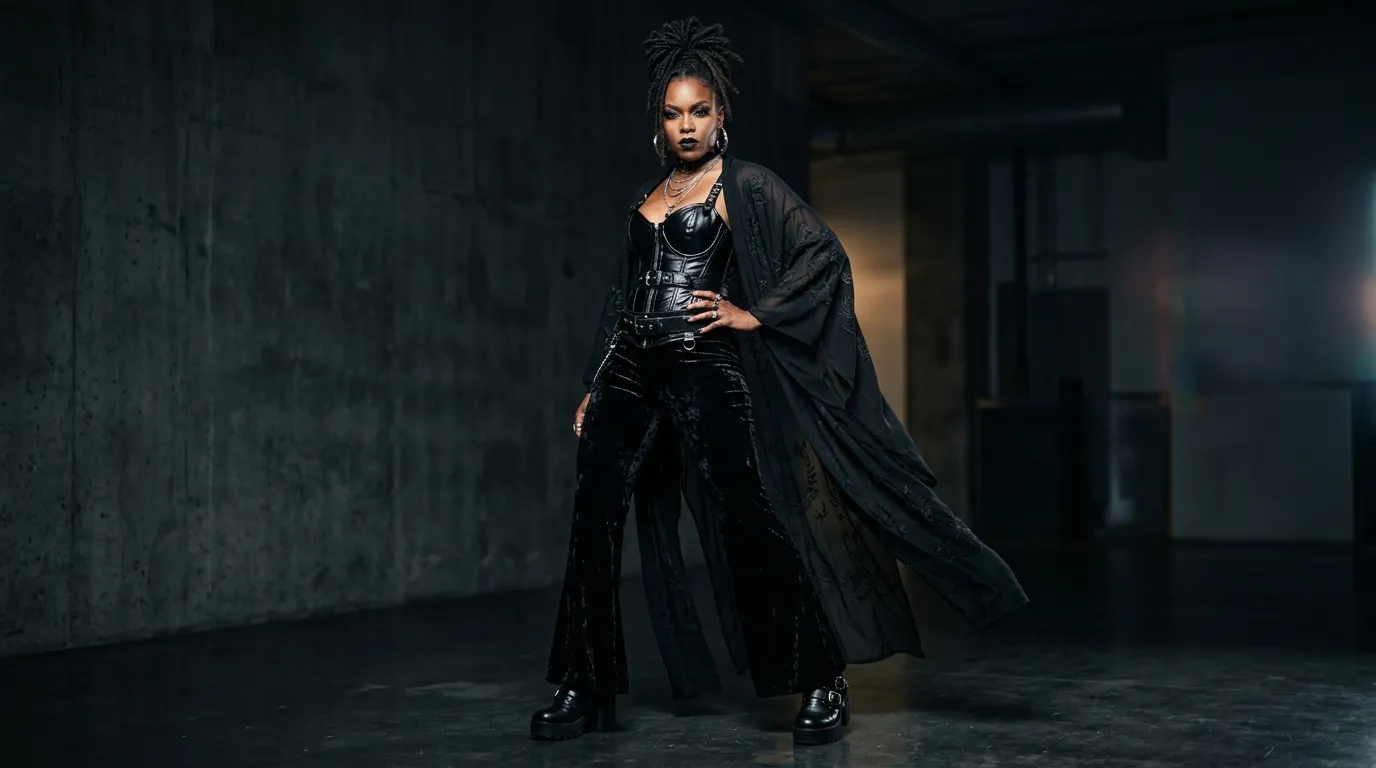 Monochromatic All Black Outfits