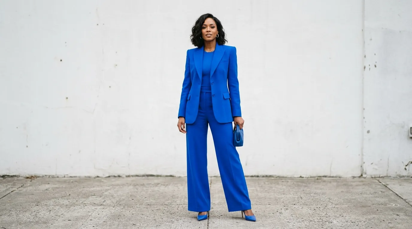 Monochromatic Bold Color Look