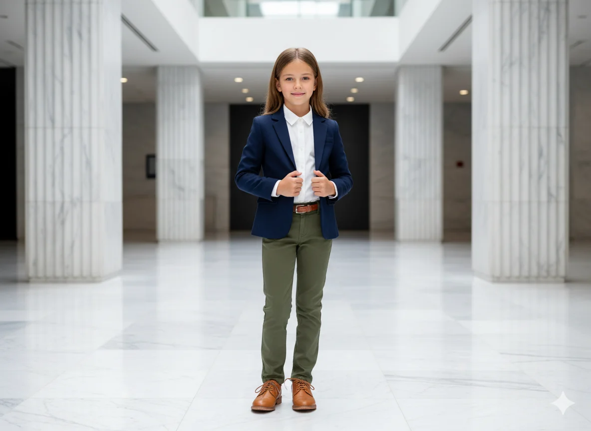 Olive green chinos casual outfit