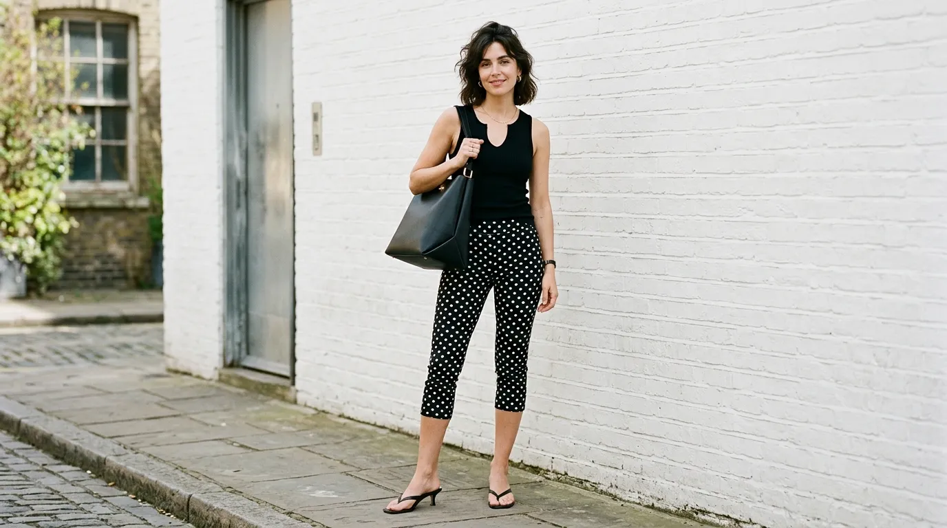 Polka Dots With a Black Tank