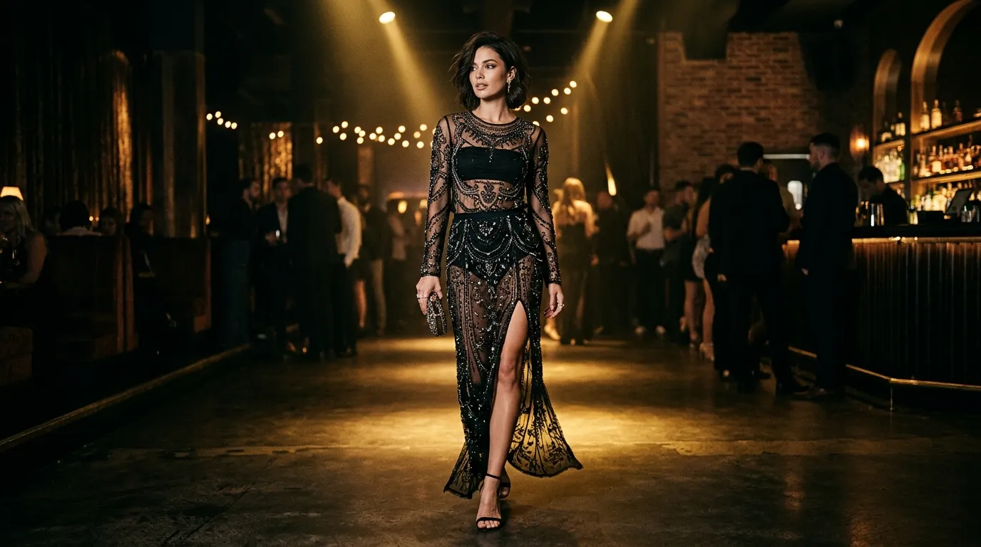 Sheer and Semi Transparent Looks