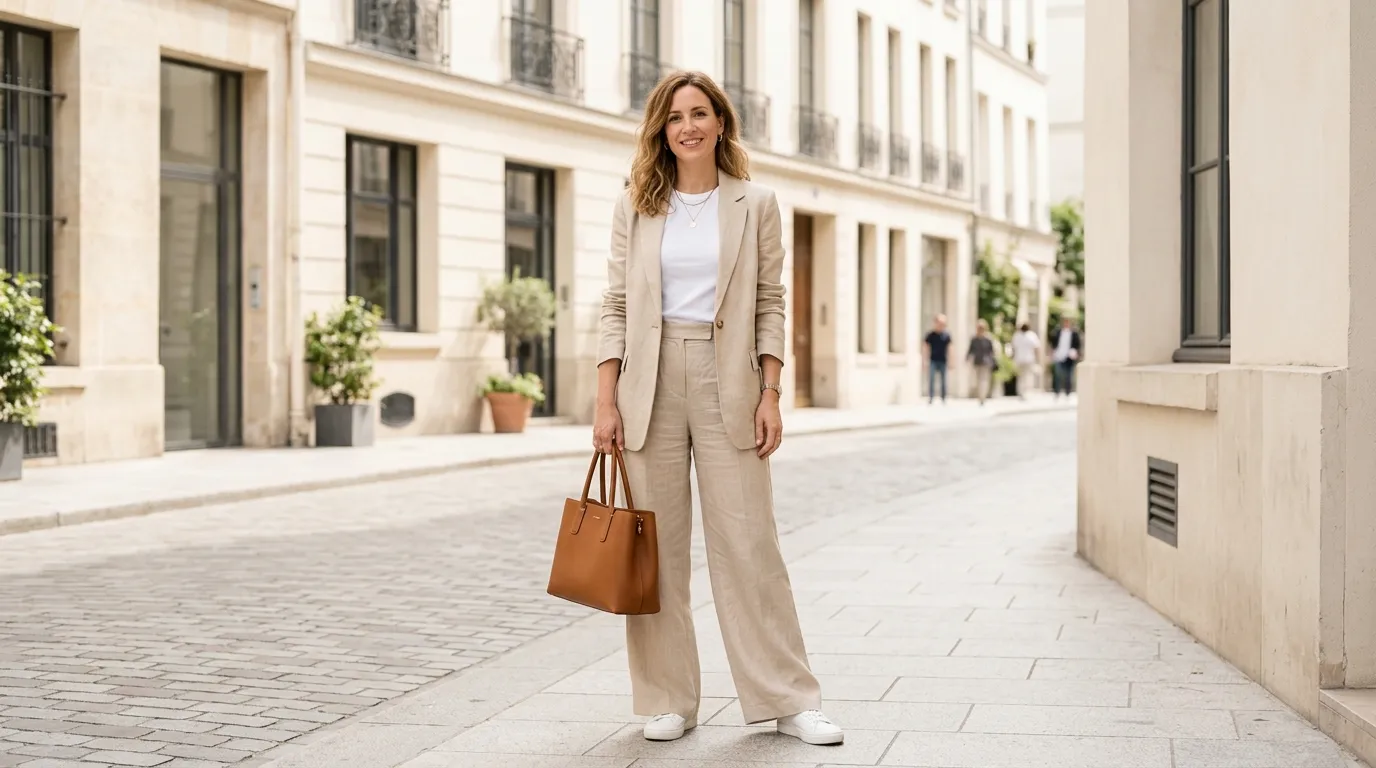 The Beige Neutral Palazzo Outfit