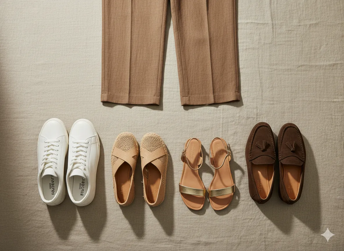 The Best Shoes to Wear with Brown Linen Pants