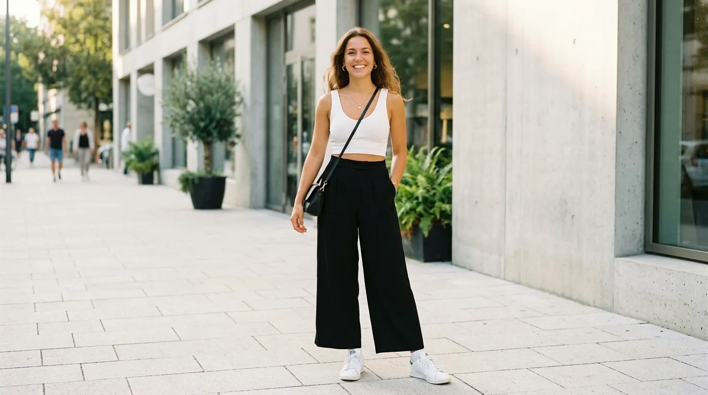 The Casual Crop Top and Palazzo Combo