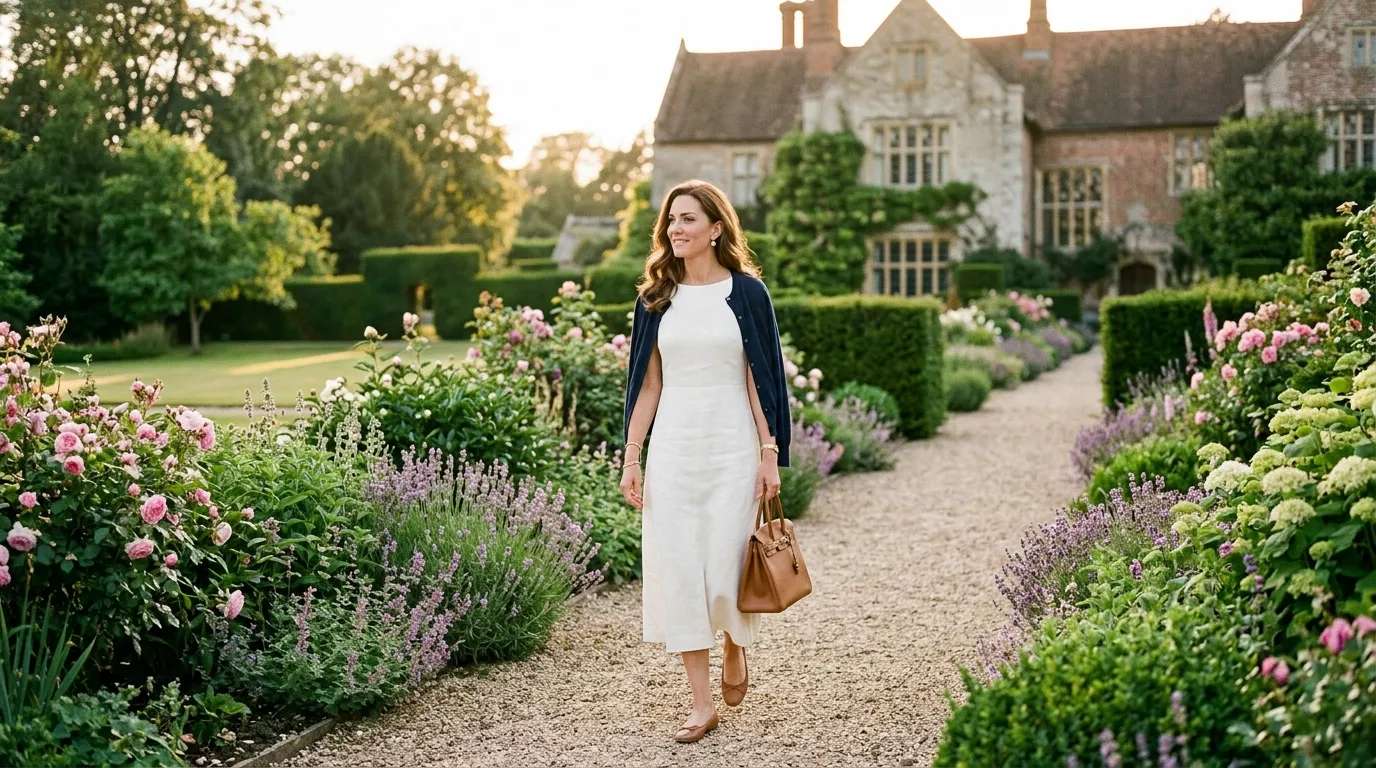 The Draped Cardigan and Simple Dress Combination