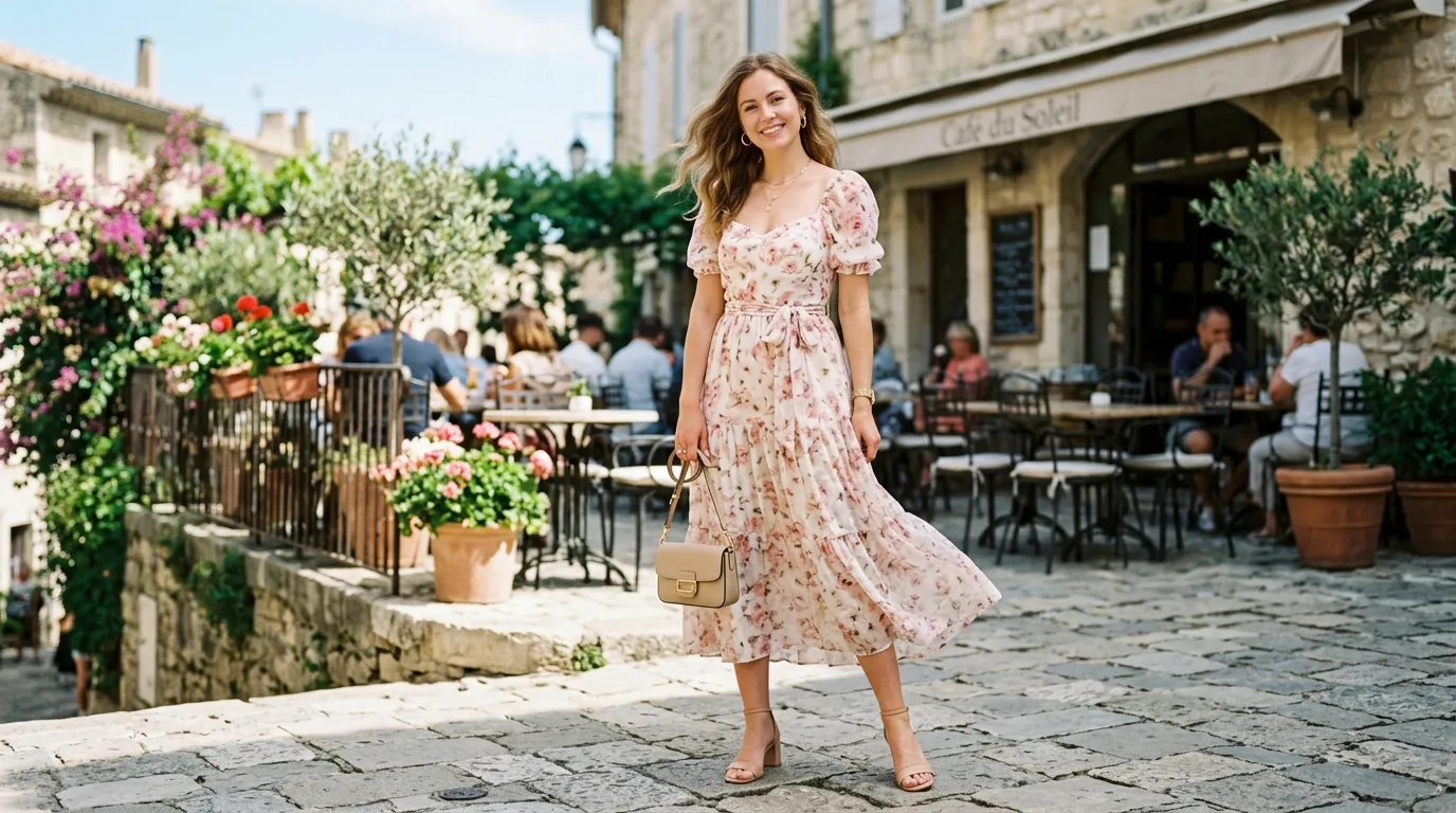 The Floral Midi Dress The Floral Midi Dress