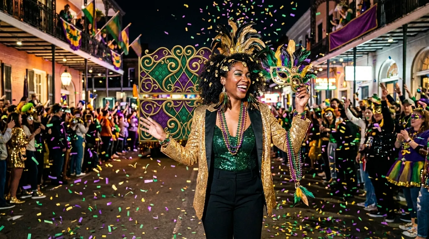 The Mardi Gras Statement Outfit