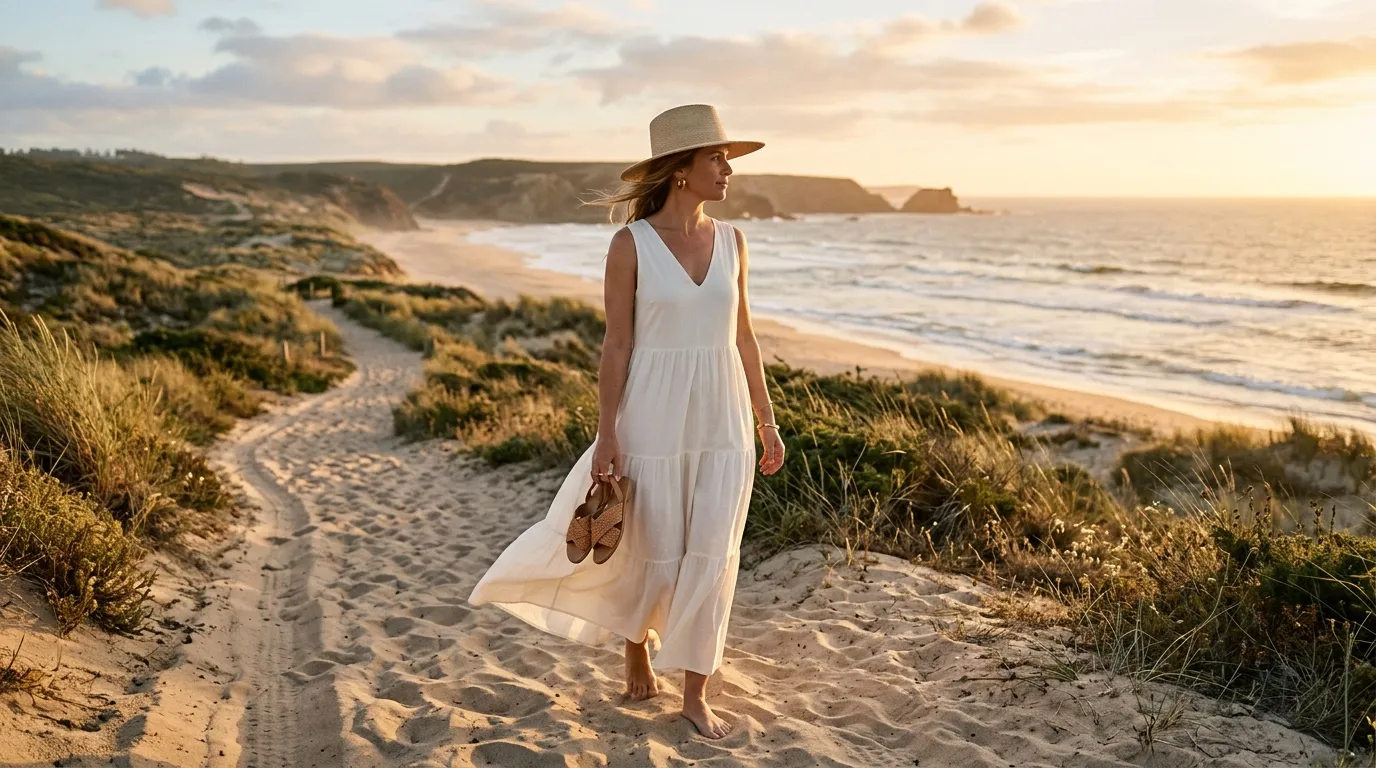 The Maxi Dress in Neutral Tone