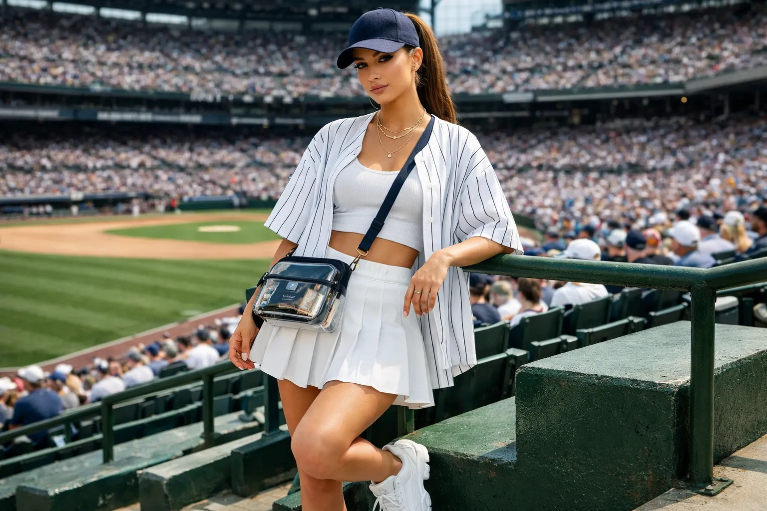 The Mini Skirt and Jersey Look Sporty Meets Chic