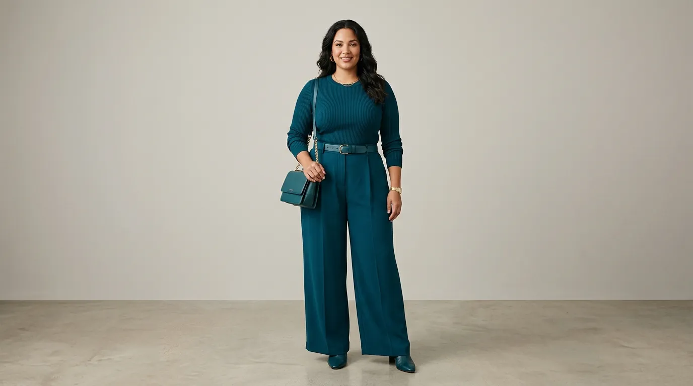 The Monochrome Jewel Tone Look