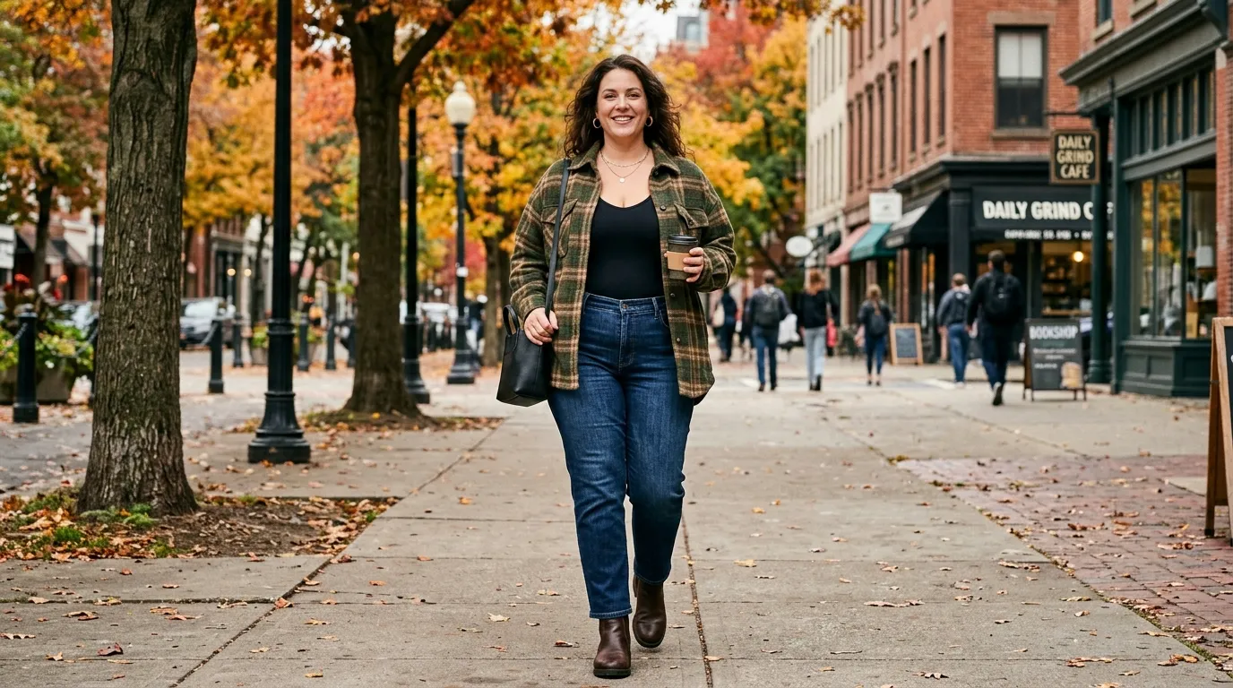 The Oversized Shirt Jacket with Skinny Jeans or Leggings