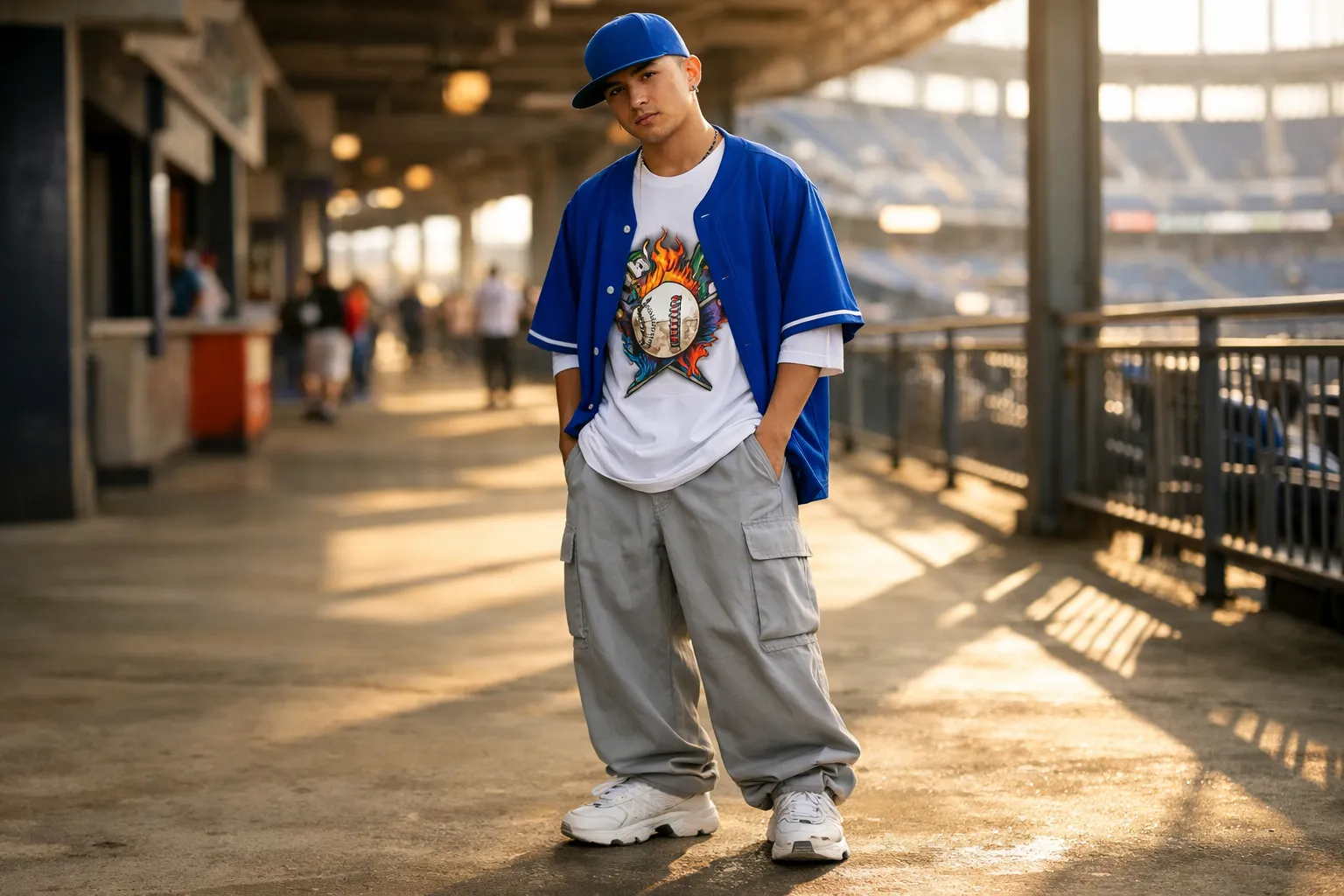 The Oversized Tee and Baggy Pants Combination