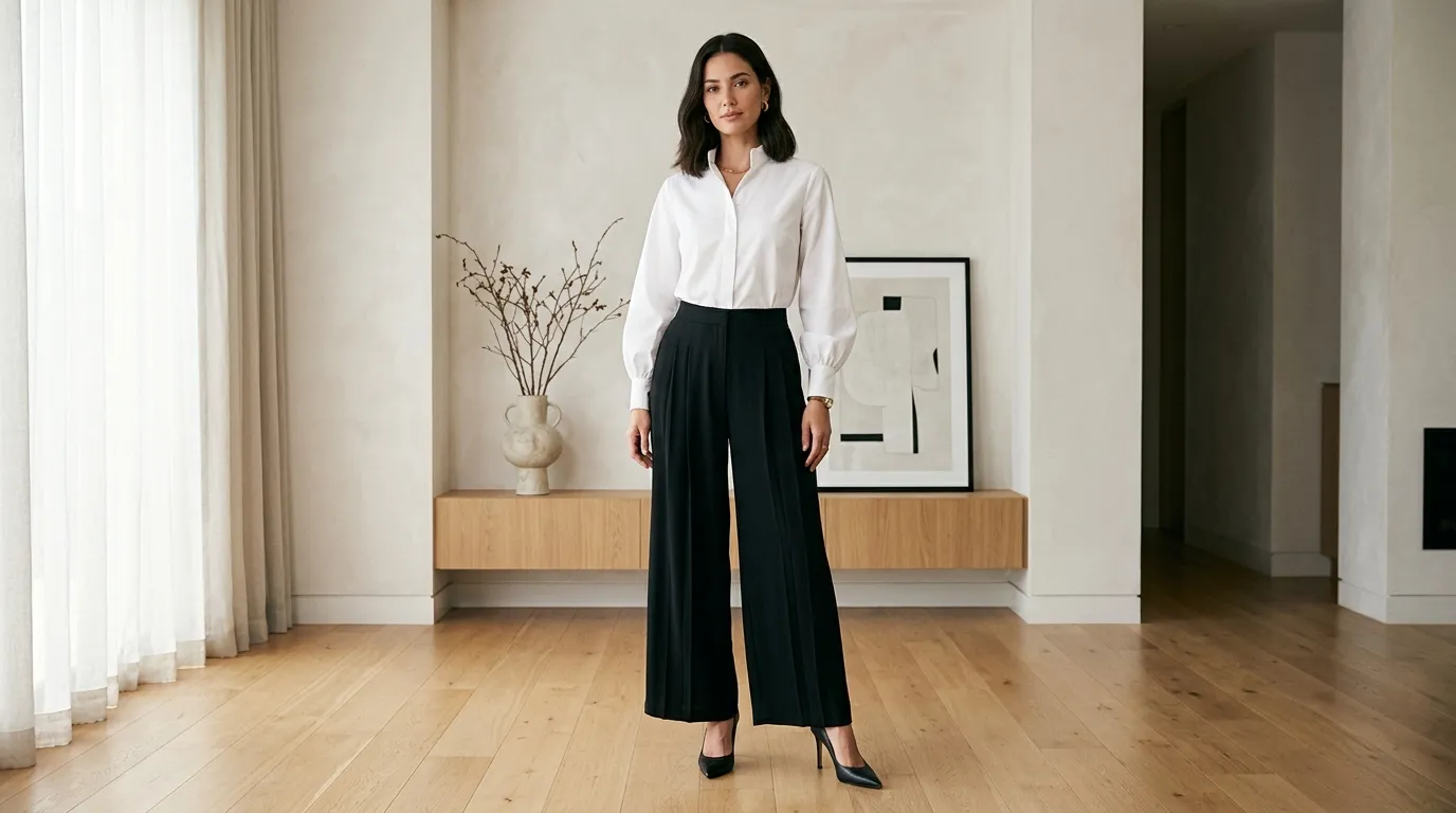 The Pleated Palazzo Outfit