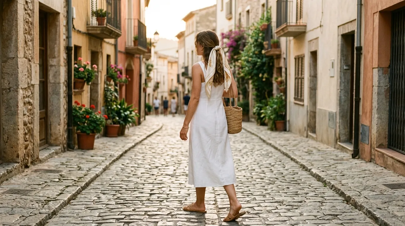 The Silk Scarf and Simple Sundress