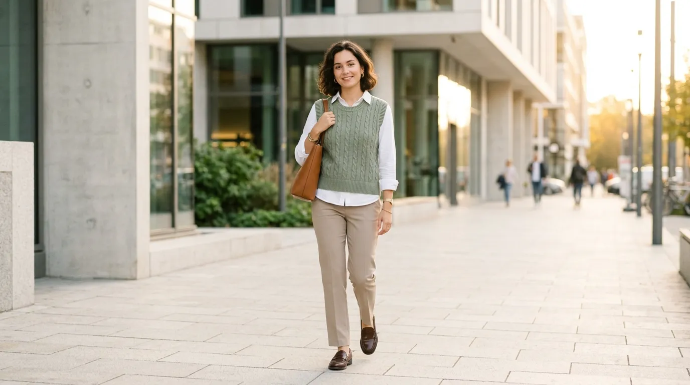 The Sweater Vest and Collared Shirt Combination