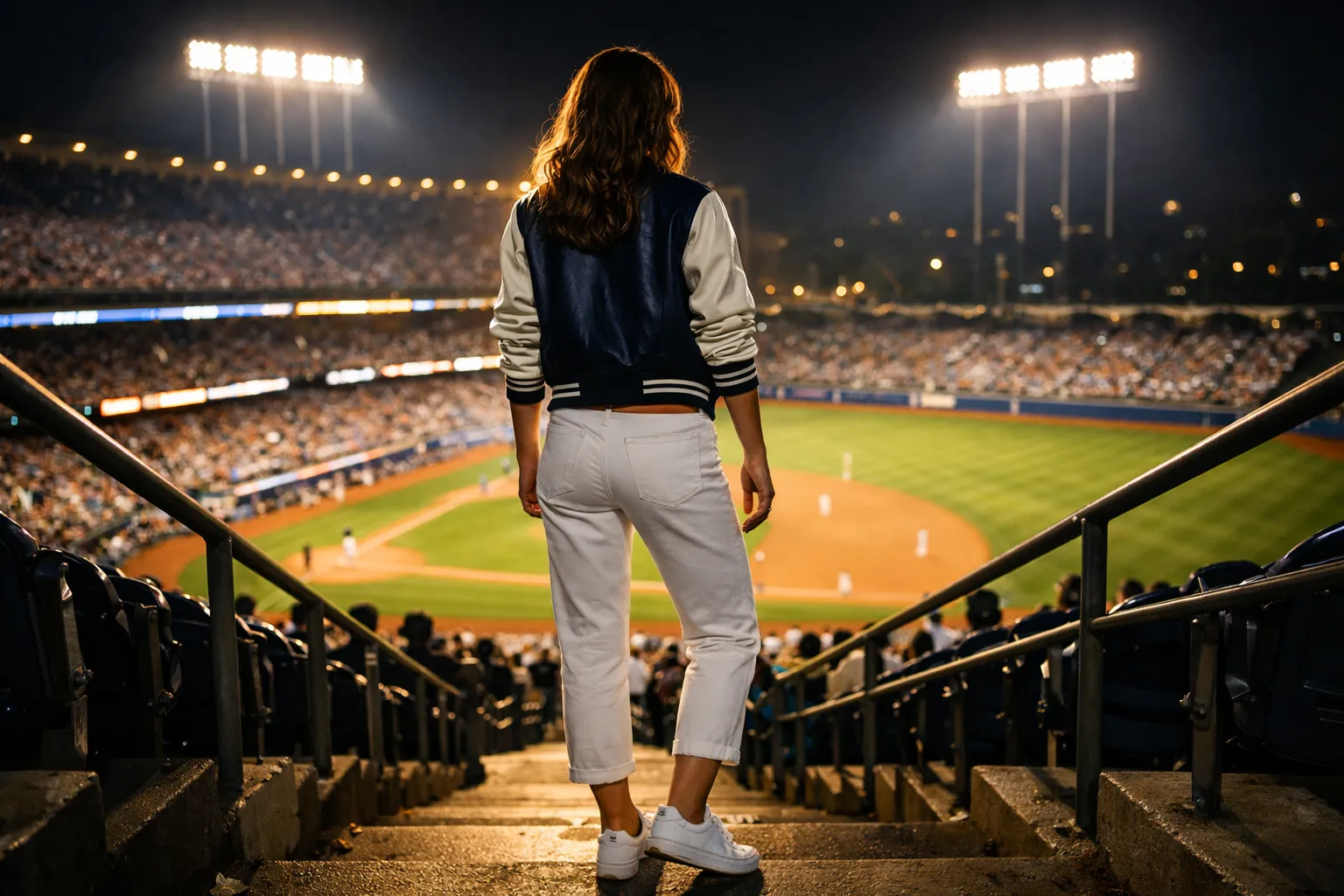 The Varsity Jacket Outfit for Night Games