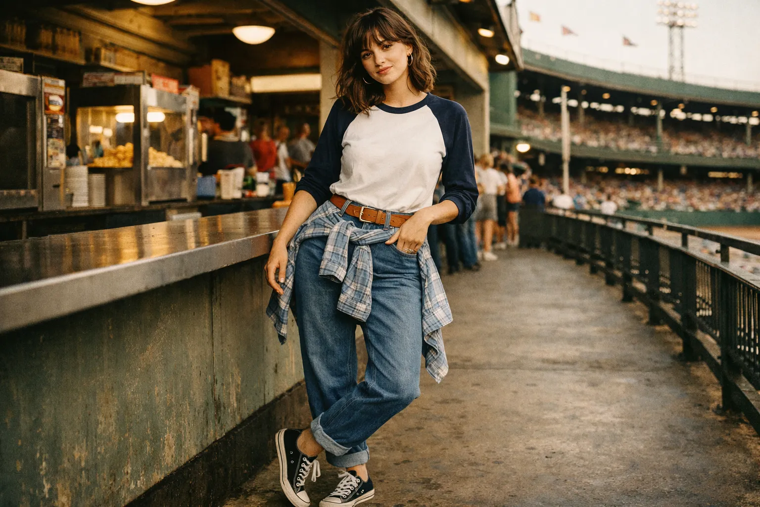 The Vintage Baseball Tee and Mom Jeans Outfit