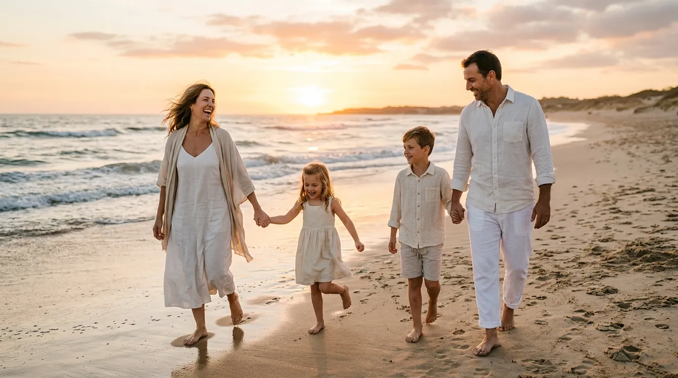 All White and Linen for Beach or Summer Sessions